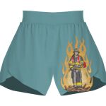 Ladies Flowy Overlay Shorts Thumbnail