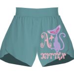 Ladies Flowy Overlay Shorts Thumbnail