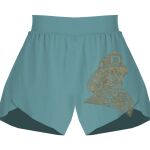 Ladies Flowy Overlay Shorts Thumbnail