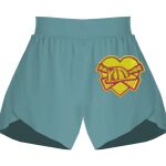 Ladies Flowy Overlay Shorts Thumbnail