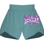 Ladies Flowy Overlay Shorts Thumbnail