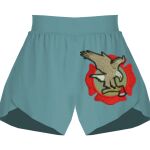 Ladies Flowy Overlay Shorts Thumbnail