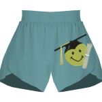 Ladies Flowy Overlay Shorts Thumbnail