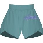 Ladies Flowy Overlay Shorts Thumbnail