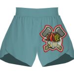 Ladies Flowy Overlay Shorts Thumbnail
