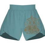Ladies Flowy Overlay Shorts Thumbnail
