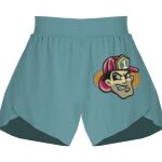 Ladies Flowy Overlay Shorts Thumbnail