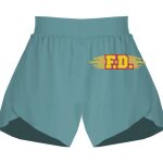 Ladies Flowy Overlay Shorts Thumbnail