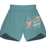 Ladies Flowy Overlay Shorts Thumbnail