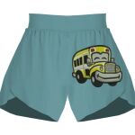 Ladies Flowy Overlay Shorts Thumbnail