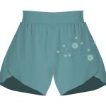 Ladies Flowy Overlay Shorts Thumbnail