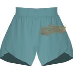 Ladies Flowy Overlay Shorts Thumbnail