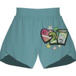 Ladies Flowy Overlay Shorts Thumbnail