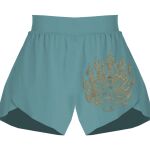 Ladies Flowy Overlay Shorts Thumbnail