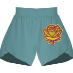 Ladies Flowy Overlay Shorts Thumbnail