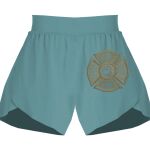 Ladies Flowy Overlay Shorts Thumbnail