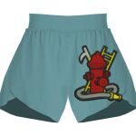 Ladies Flowy Overlay Shorts Thumbnail