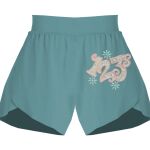 Ladies Flowy Overlay Shorts Thumbnail
