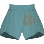 Ladies Flowy Overlay Shorts Thumbnail