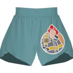 Ladies Flowy Overlay Shorts Thumbnail