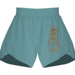 Ladies Flowy Overlay Shorts Thumbnail