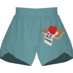 Ladies Flowy Overlay Shorts Thumbnail