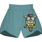 Ladies Flowy Overlay Shorts Thumbnail