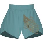 Ladies Flowy Overlay Shorts Thumbnail