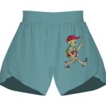 Ladies Flowy Overlay Shorts Thumbnail