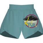 Ladies Flowy Overlay Shorts Thumbnail