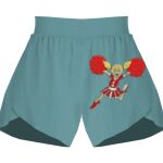 Ladies Flowy Overlay Shorts Thumbnail
