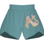 Ladies Flowy Overlay Shorts Thumbnail