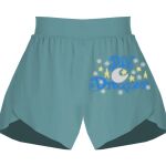 Ladies Flowy Overlay Shorts Thumbnail