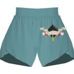 Ladies Flowy Overlay Shorts Thumbnail