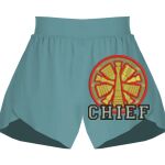 Ladies Flowy Overlay Shorts Thumbnail