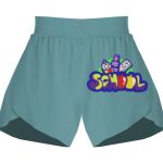 Ladies Flowy Overlay Shorts Thumbnail