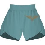 Ladies Flowy Overlay Shorts Thumbnail