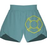 Ladies Flowy Overlay Shorts Thumbnail