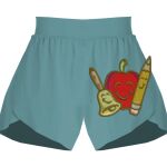 Ladies Flowy Overlay Shorts Thumbnail