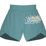 Ladies Flowy Overlay Shorts Thumbnail