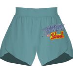 Ladies Flowy Overlay Shorts Thumbnail