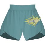 Ladies Flowy Overlay Shorts Thumbnail