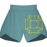 Ladies Flowy Overlay Shorts Thumbnail