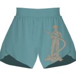 Ladies Flowy Overlay Shorts Thumbnail
