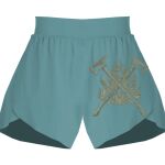 Ladies Flowy Overlay Shorts Thumbnail
