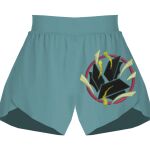 Ladies Flowy Overlay Shorts Thumbnail