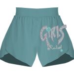 Ladies Flowy Overlay Shorts Thumbnail