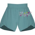 Ladies Flowy Overlay Shorts Thumbnail