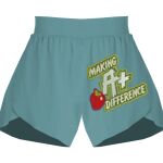 Ladies Flowy Overlay Shorts Thumbnail