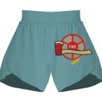 Ladies Flowy Overlay Shorts Thumbnail